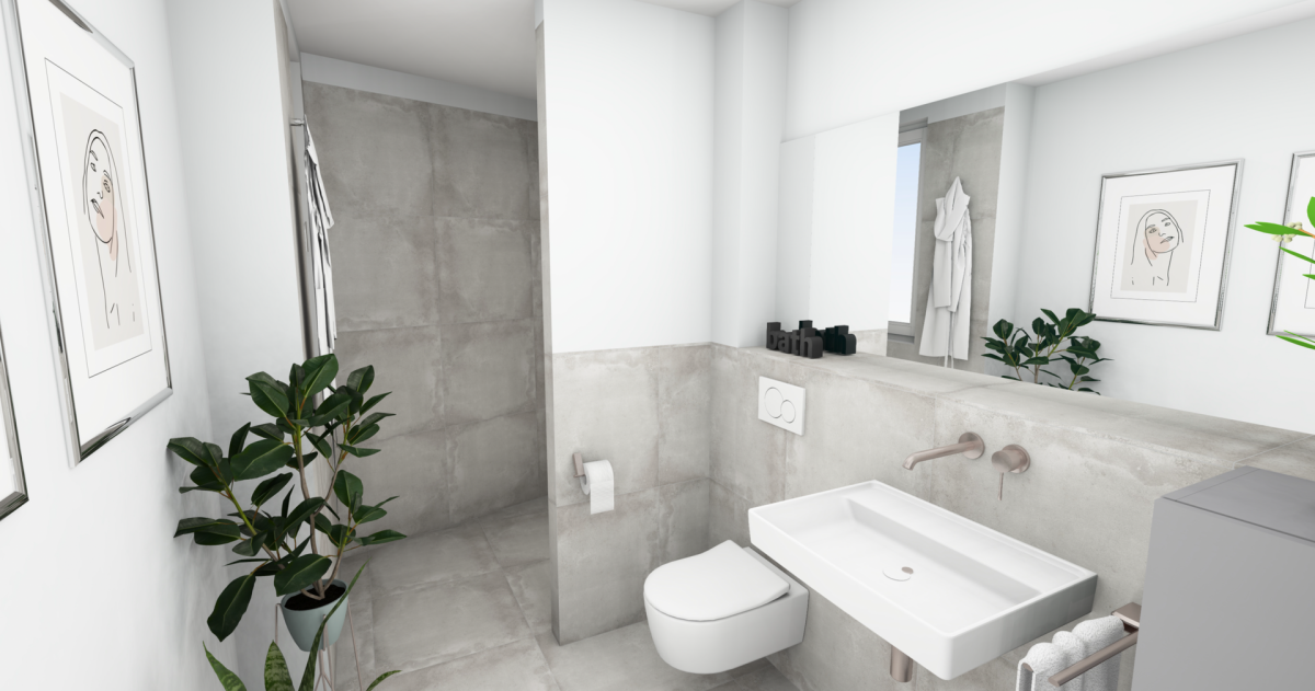 Badezimmer Beispiel Visualisierung